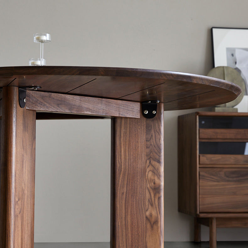Dinner Kitchen Table Dining Room Round Wood Top Dining Table
