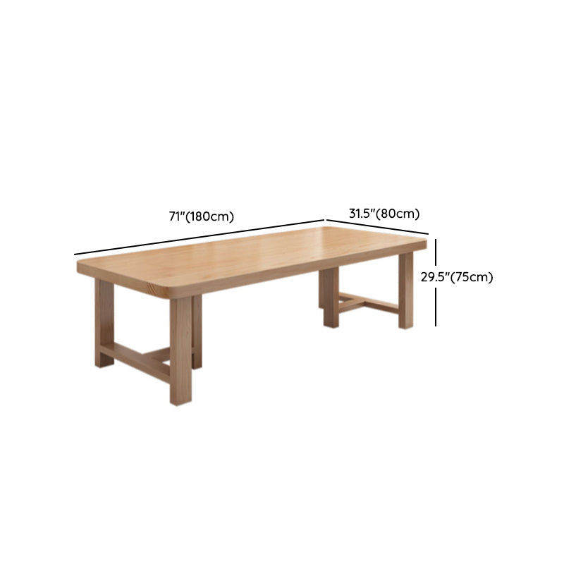 Modern Rectangle Wood Dining Table 1/4/5/6/7 Pieces Dining Set  for Dining Room