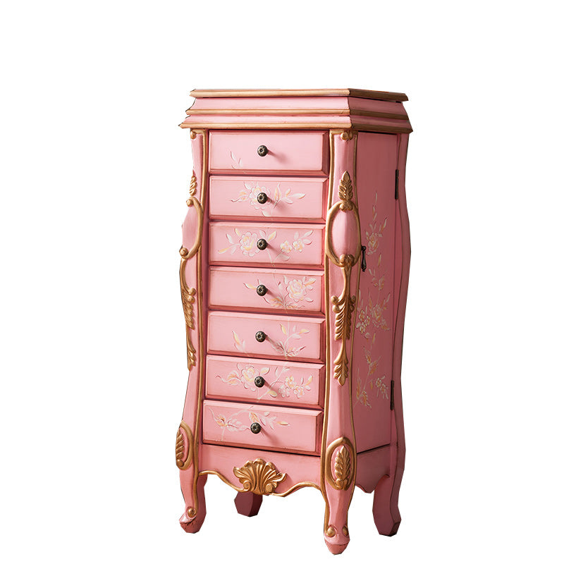 Classic Glam Storage Chest Solid Wood Storage Chest Dresser with 7 Drawers