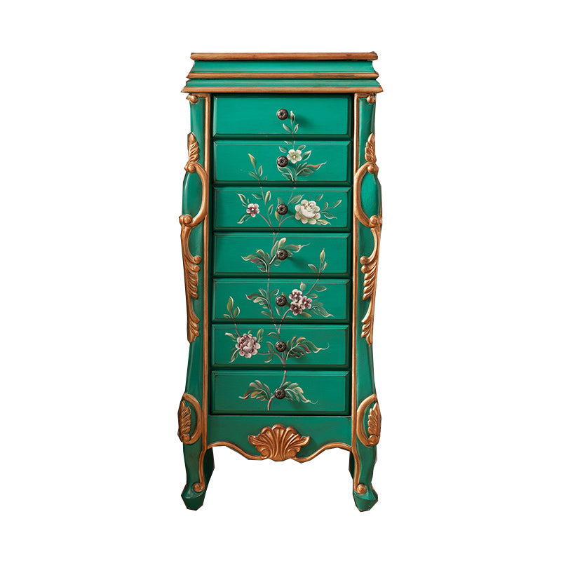 Classic Glam Storage Chest Solid Wood Storage Chest Dresser with 7 Drawers