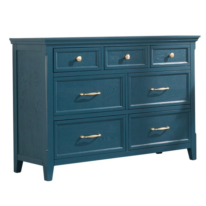 Rubber Wood Glam Dresser Horizontal Storage Chest without Mirror