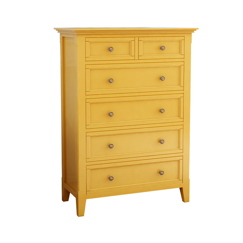 Rubber Wood Glam Dresser Horizontal Storage Chest without Mirror