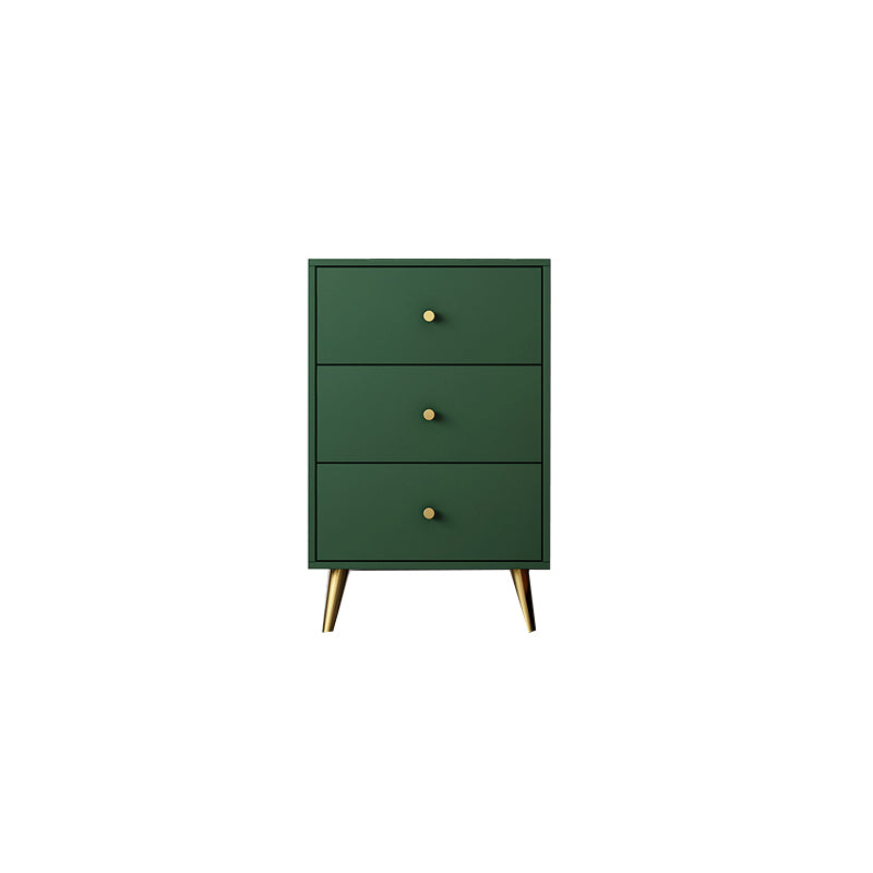 Vertical Glam Storage Chest Wooden Soft-Close Drawers Dresser with Metal Feet