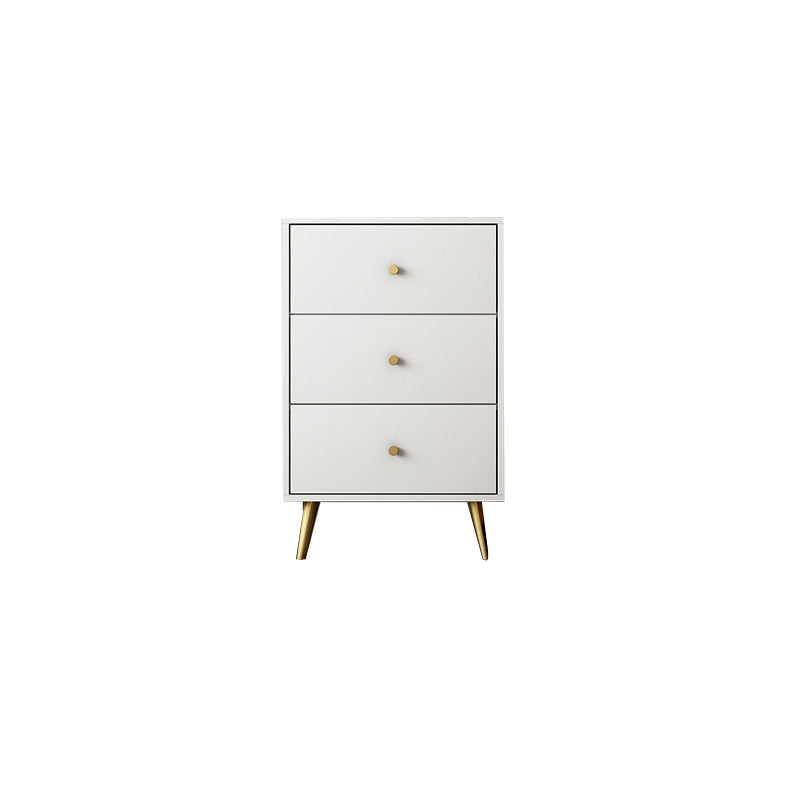 Vertical Glam Storage Chest Wooden Soft-Close Drawers Dresser with Metal Feet