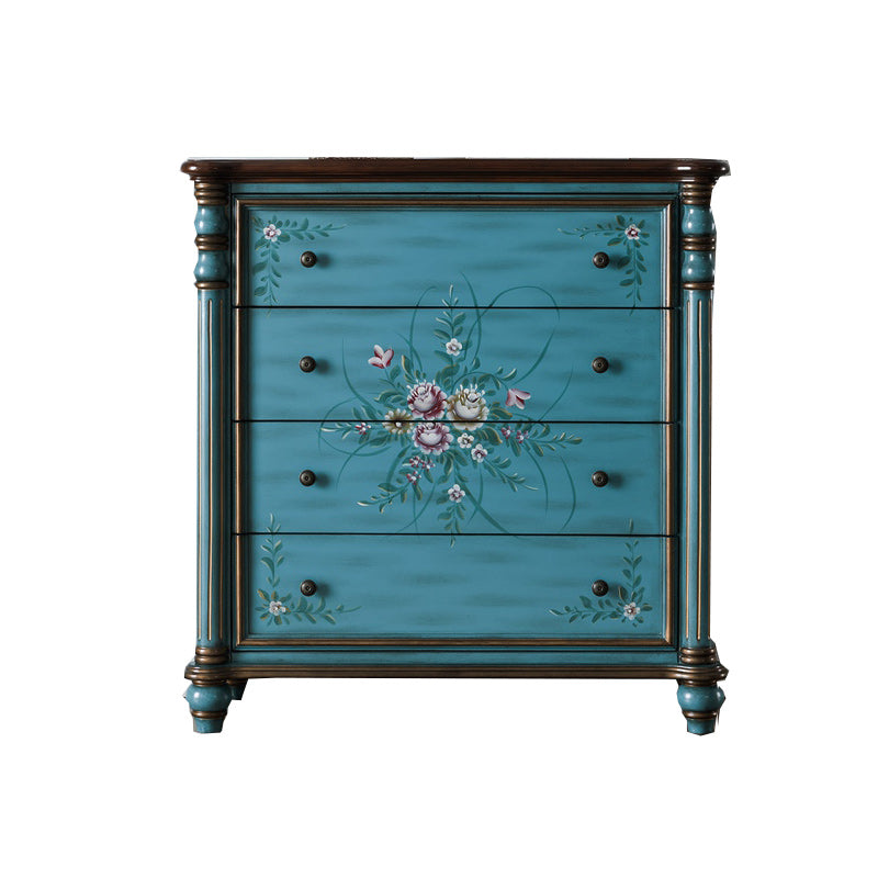 Traditional Dresser Solid Wood Storage Chest Dresser , 15.6 Inch W