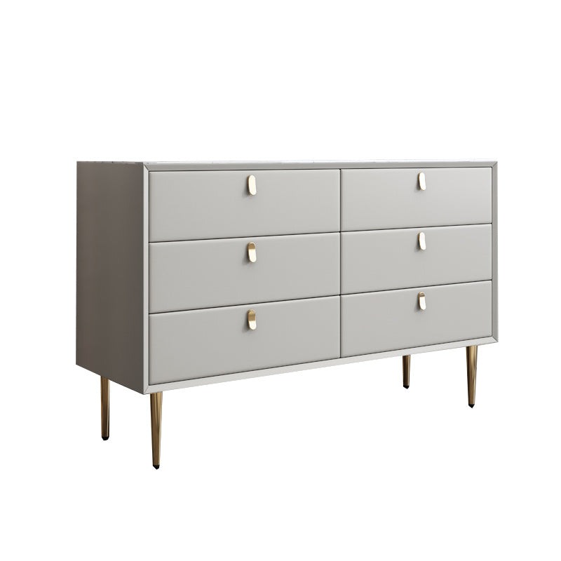 Classic Glam Dresser Stone Storage Chest Dresser with 6/7/9 Drawers , 15.6 Inch W