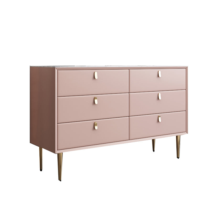 Classic Glam Dresser Stone Storage Chest Dresser with 6/7/9 Drawers , 15.6 Inch W
