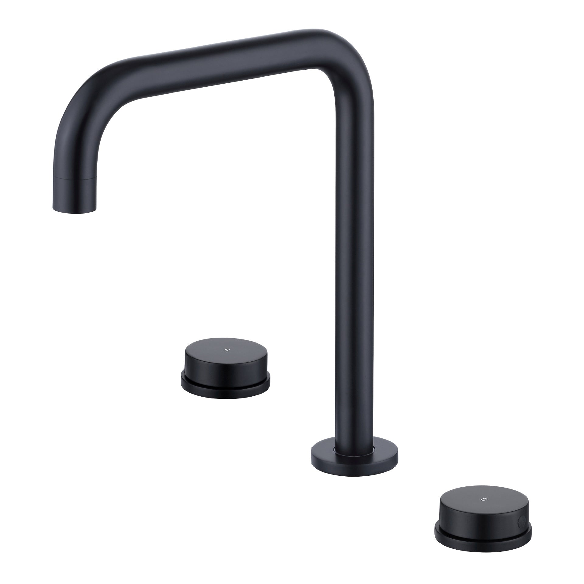 Glam Brass Widespread Bathroom Faucet 3 Hole Circular Vanity Faucet
