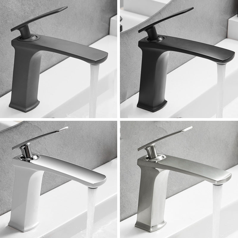 Full Brass 1 Handle Vessel Sink Bathroom Faucet Hot and Cold Water Faucet with Drain