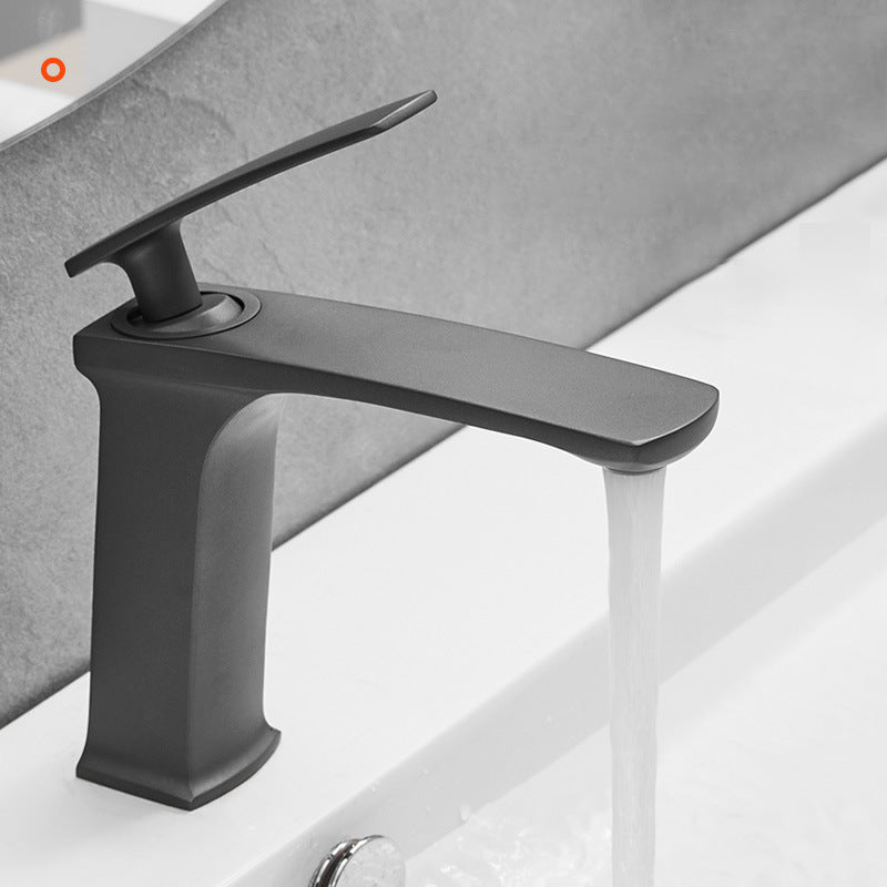 Full Brass 1 Handle Vessel Sink Bathroom Faucet Hot and Cold Water Faucet with Drain