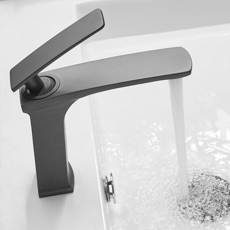 Full Brass 1 Handle Vessel Sink Bathroom Faucet Hot and Cold Water Faucet with Drain