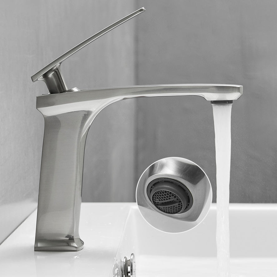 Full Brass 1 Handle Vessel Sink Bathroom Faucet Hot and Cold Water Faucet with Drain