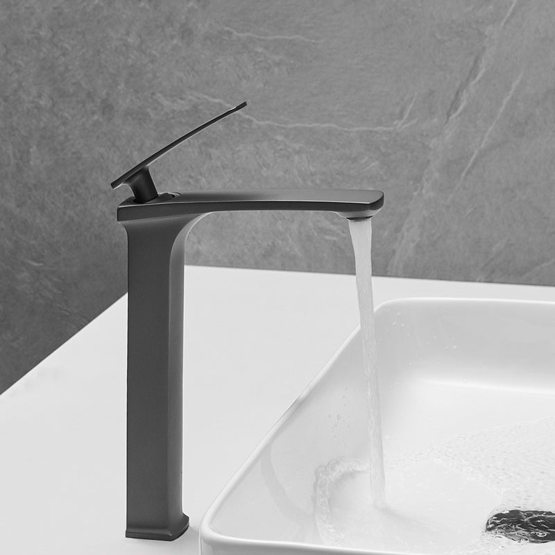 Full Brass 1 Handle Vessel Sink Bathroom Faucet Hot and Cold Water Faucet with Drain