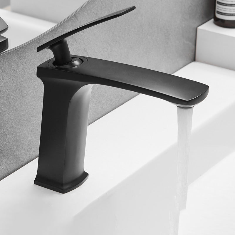 Full Brass 1 Handle Vessel Sink Bathroom Faucet Hot and Cold Water Faucet with Drain