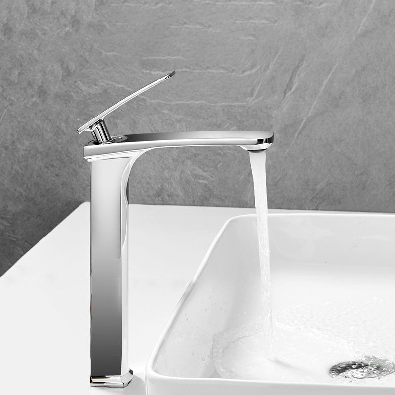 Full Brass 1 Handle Vessel Sink Bathroom Faucet Hot and Cold Water Faucet with Drain