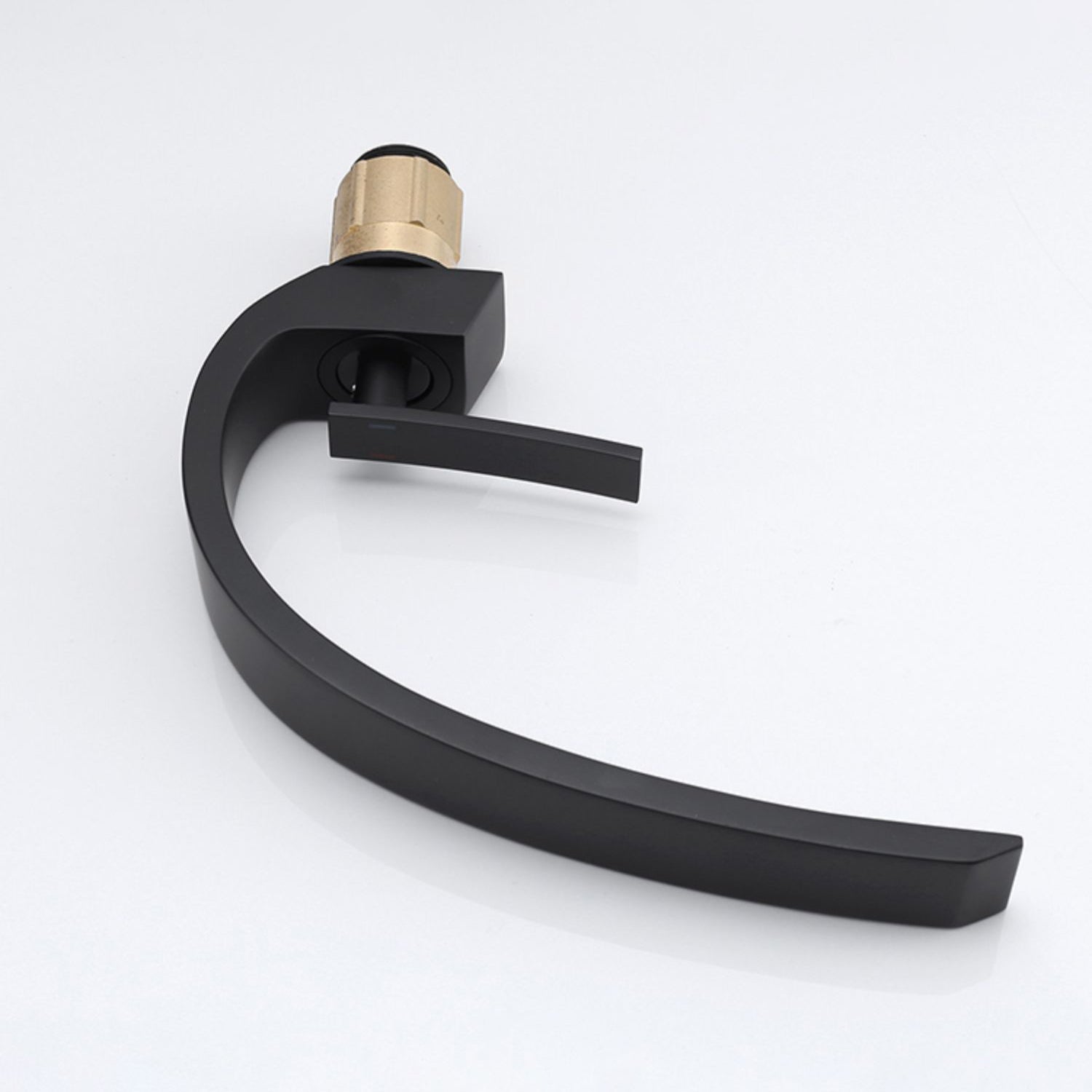 Waterfall Spout Widespread Lavatory Faucet Modern Lever Handles Sink Faucet