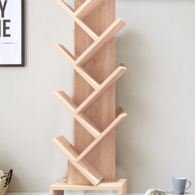 Scandinavian Bookshelf Standard Engineered Wood Closed Back Bookcase