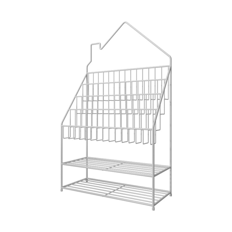 Closed Back Ladder Bookshelf Metal Shelves Included Bookcase
