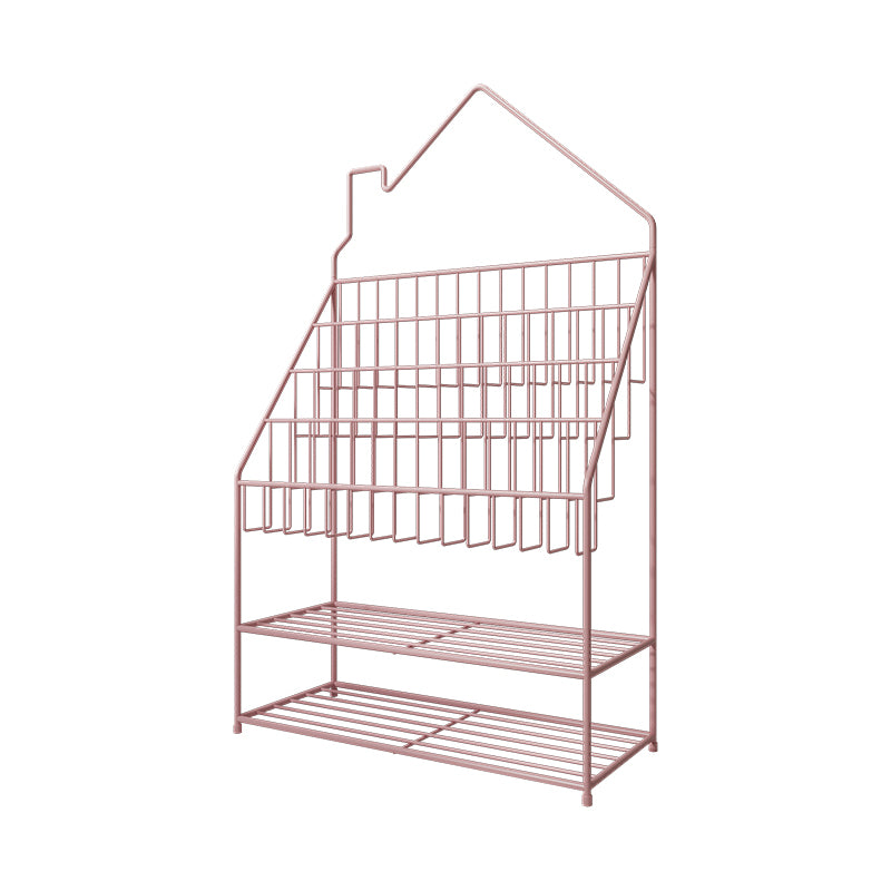 Closed Back Ladder Bookshelf Metal Shelves Included Bookcase