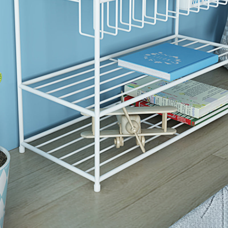Closed Back Ladder Bookshelf Metal Shelves Included Bookcase