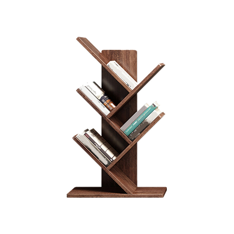 Wooden Standard Bookshelf Scandinavian Open Back Bookcase with Shelves