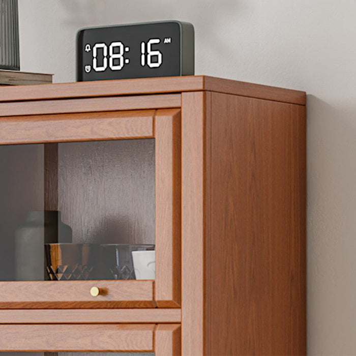 Contemporary Bookshelf Standard Wooden Bookcase with Cabinets