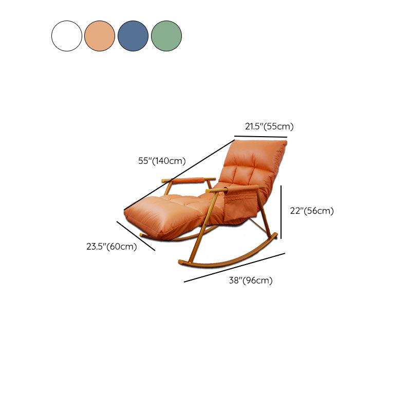 Single Modern Style Chaise Lazy Sofa Chair Lounge Leisure Rocking Chair
