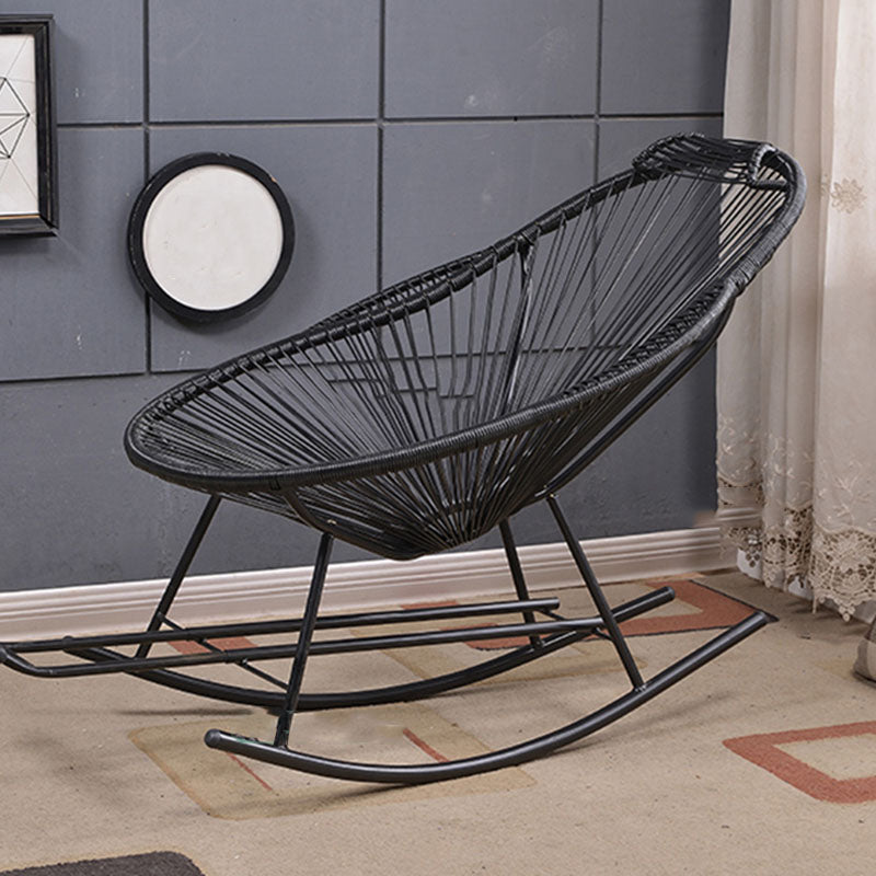 Living Room Iron Base Lazy Chair Modern Lounge Rocking Chair