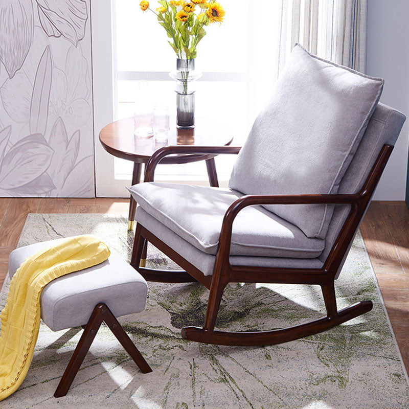Mid Century Modern Style Sofa Rocking Chair Indoor Rocking Chair with Cushion