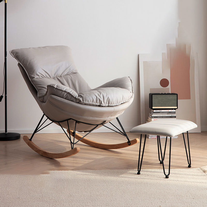 Light Luxury Single Chaise Lazy Sofa Chair Lounge Leisure Rocking Chair