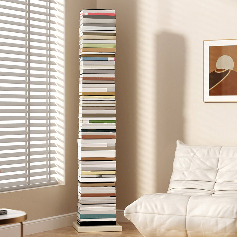 Closed Back Bookshelf Vertical Metal Shelves Included Bookcase for Study Room