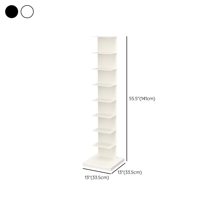 Closed Back Bookshelf Vertical Metal Shelves Included Bookcase for Study Room