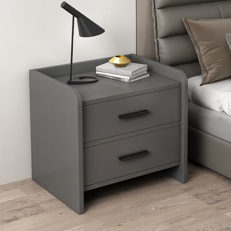 Modern Contemporary Accent Table Nightstand Antique Finish Night Table with Legs