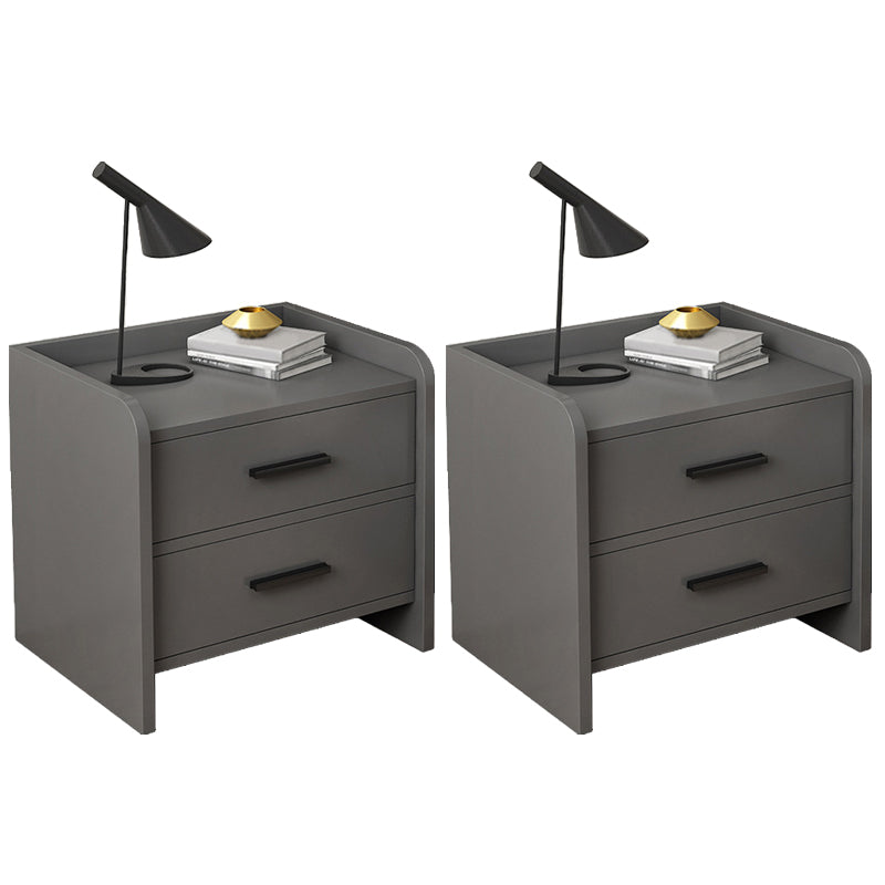 Modern Contemporary Accent Table Nightstand Antique Finish Night Table with Legs