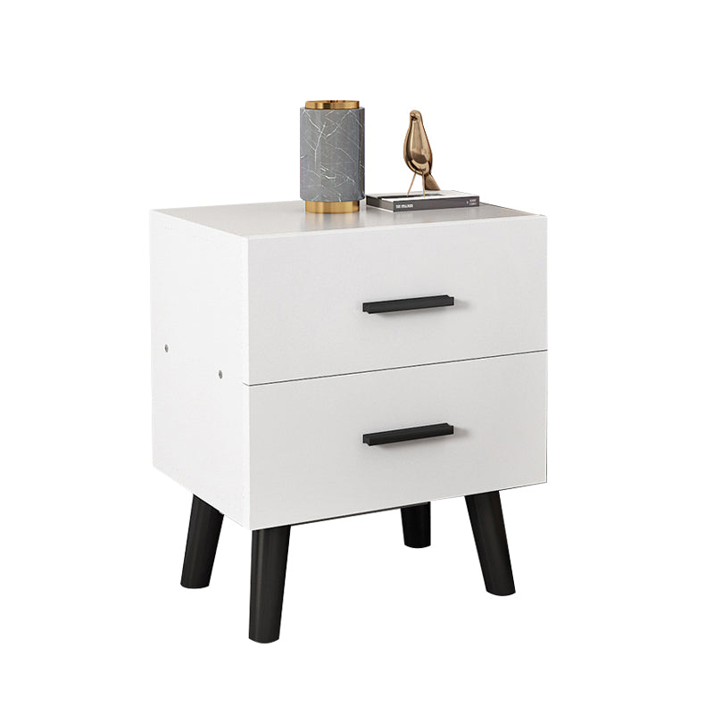 Modern Contemporary Accent Table Nightstand Antique Finish Night Table with Legs