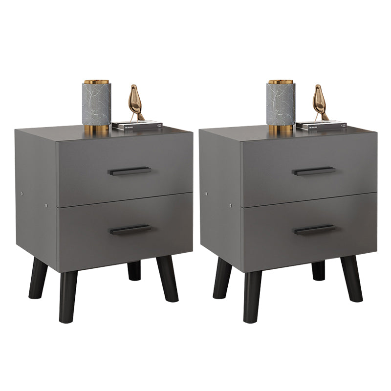 Modern Contemporary Accent Table Nightstand Antique Finish Night Table with Legs