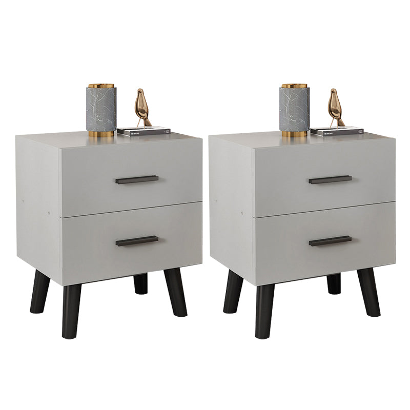 Modern Contemporary Accent Table Nightstand Antique Finish Night Table with Legs
