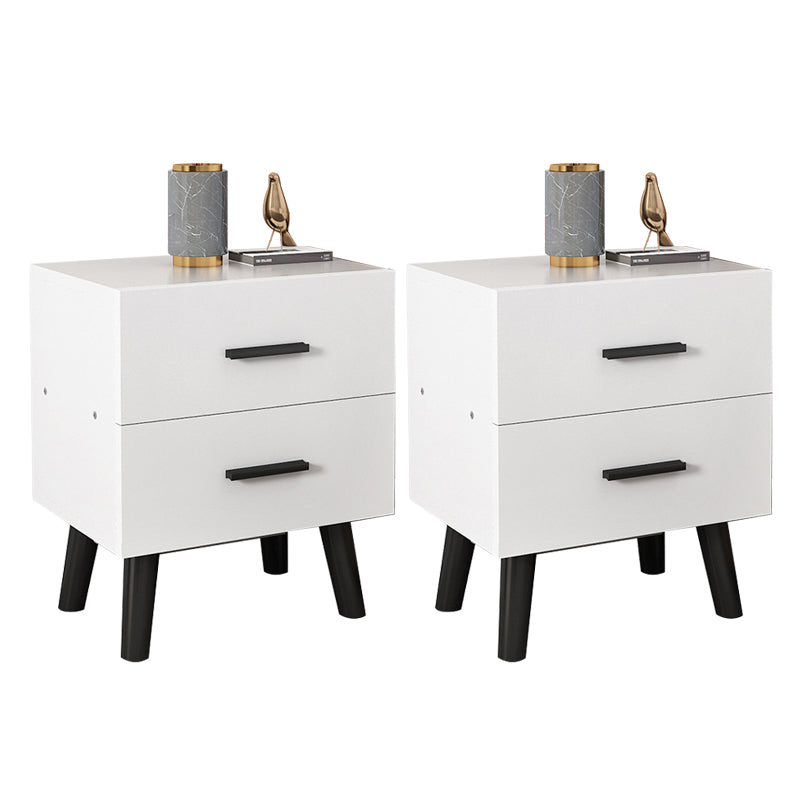 Modern Contemporary Accent Table Nightstand Antique Finish Night Table with Legs