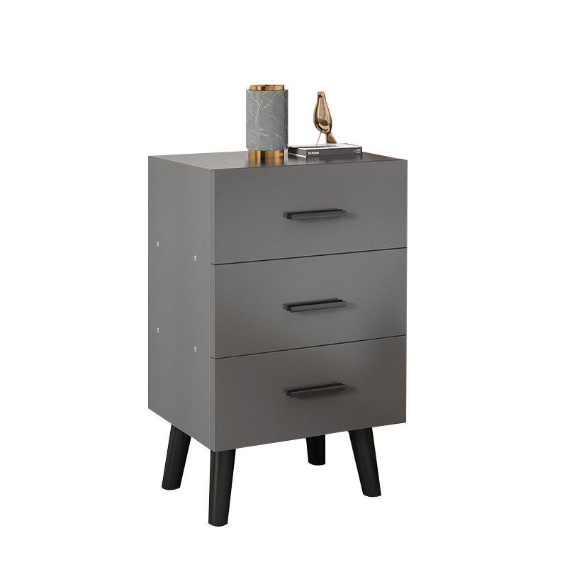 Modern Contemporary Accent Table Nightstand Antique Finish Night Table with Legs