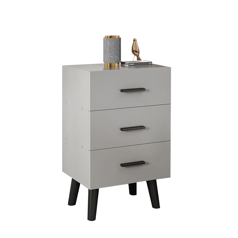 Modern Contemporary Accent Table Nightstand Antique Finish Night Table with Legs