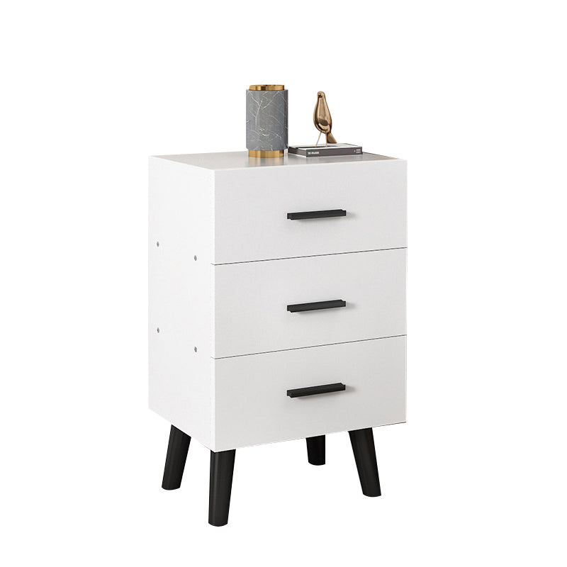 Modern Contemporary Accent Table Nightstand Antique Finish Night Table with Legs