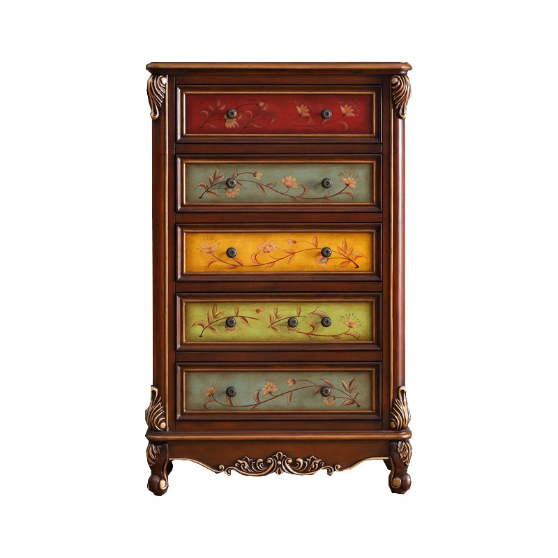 Classic Glam Storage Chest Solid Wood Storage Chest Dresser with 4/5/6 Drawers
