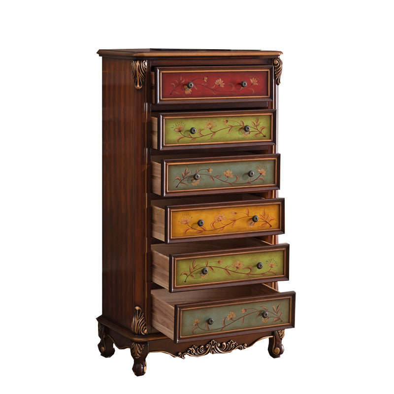 Classic Glam Storage Chest Solid Wood Storage Chest Dresser with 4/5/6 Drawers