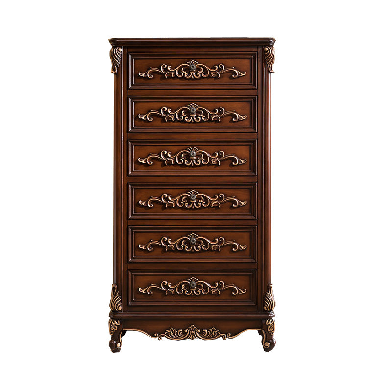 Classic Glam Storage Chest Solid Wood Storage Chest Dresser with 4/5/6 Drawers