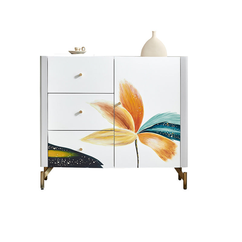 Classic Glam Storage Chest Stone Storage Chest Dresser for Bedroom