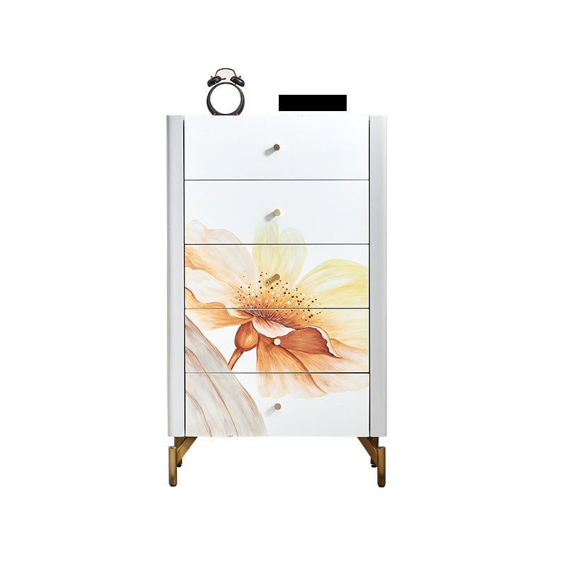 Classic Glam Storage Chest Stone Storage Chest Dresser for Bedroom