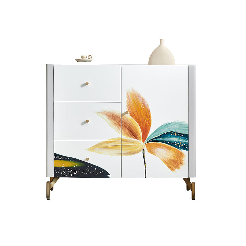 Classic Glam Storage Chest Solid Wood Storage Chest Dresser for Bedroom