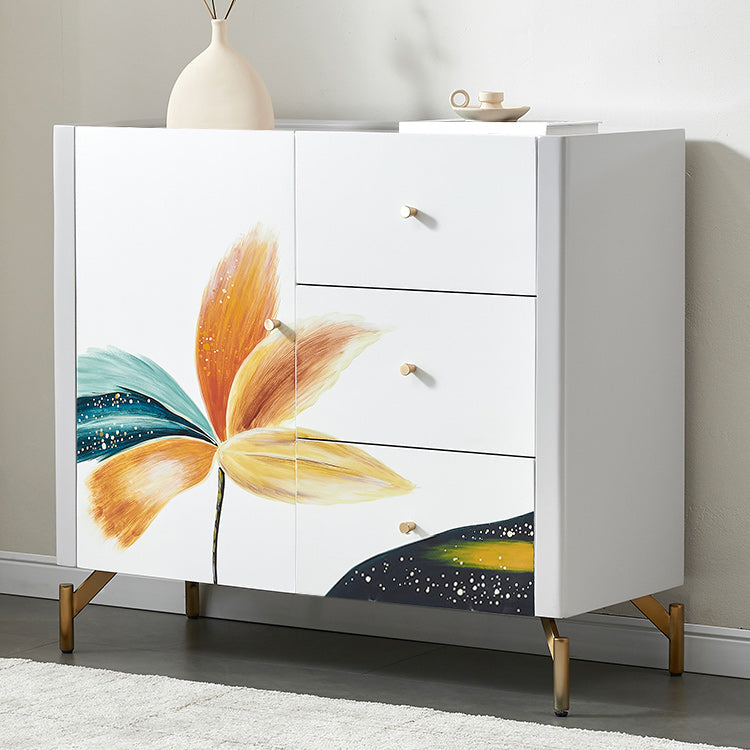 Classic Glam Storage Chest Solid Wood Storage Chest Dresser for Bedroom