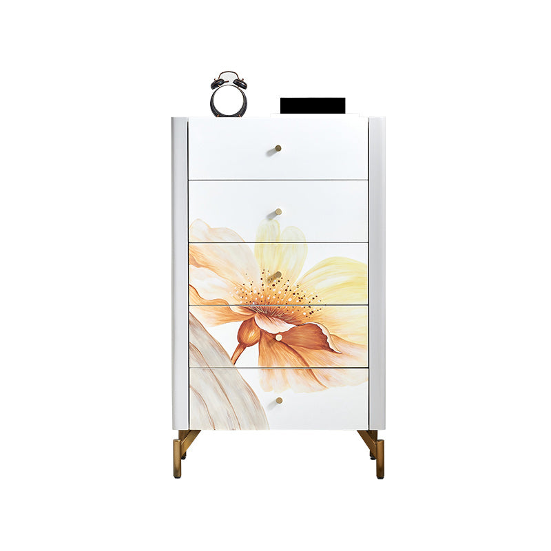 Classic Glam Storage Chest Solid Wood Storage Chest Dresser for Bedroom