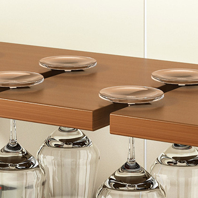 Countertop Wine Rack Solid Wood Wine Bottle Rack for Kitchen